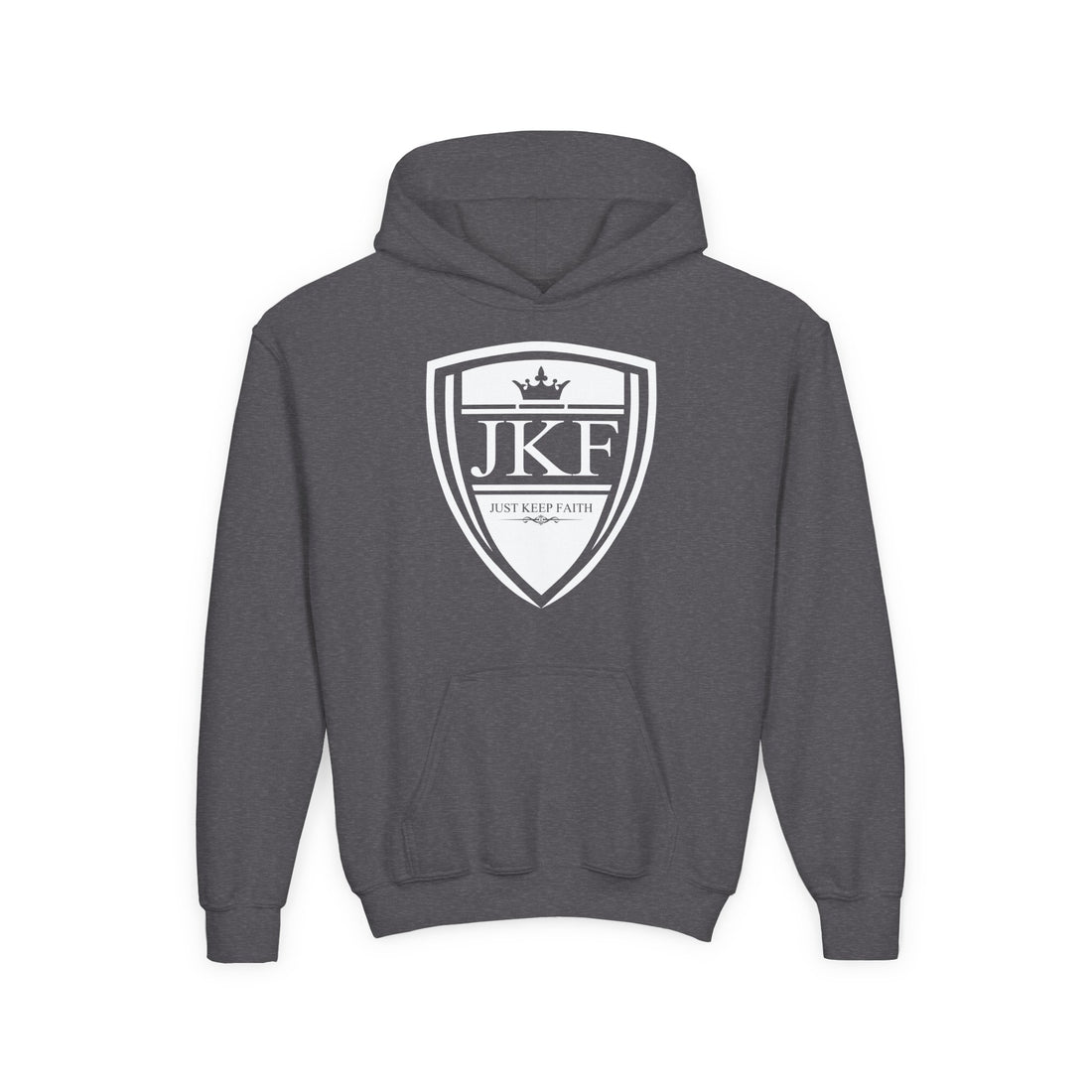JKF Logo Youth Heavy Blend Hooded Sweatshirt