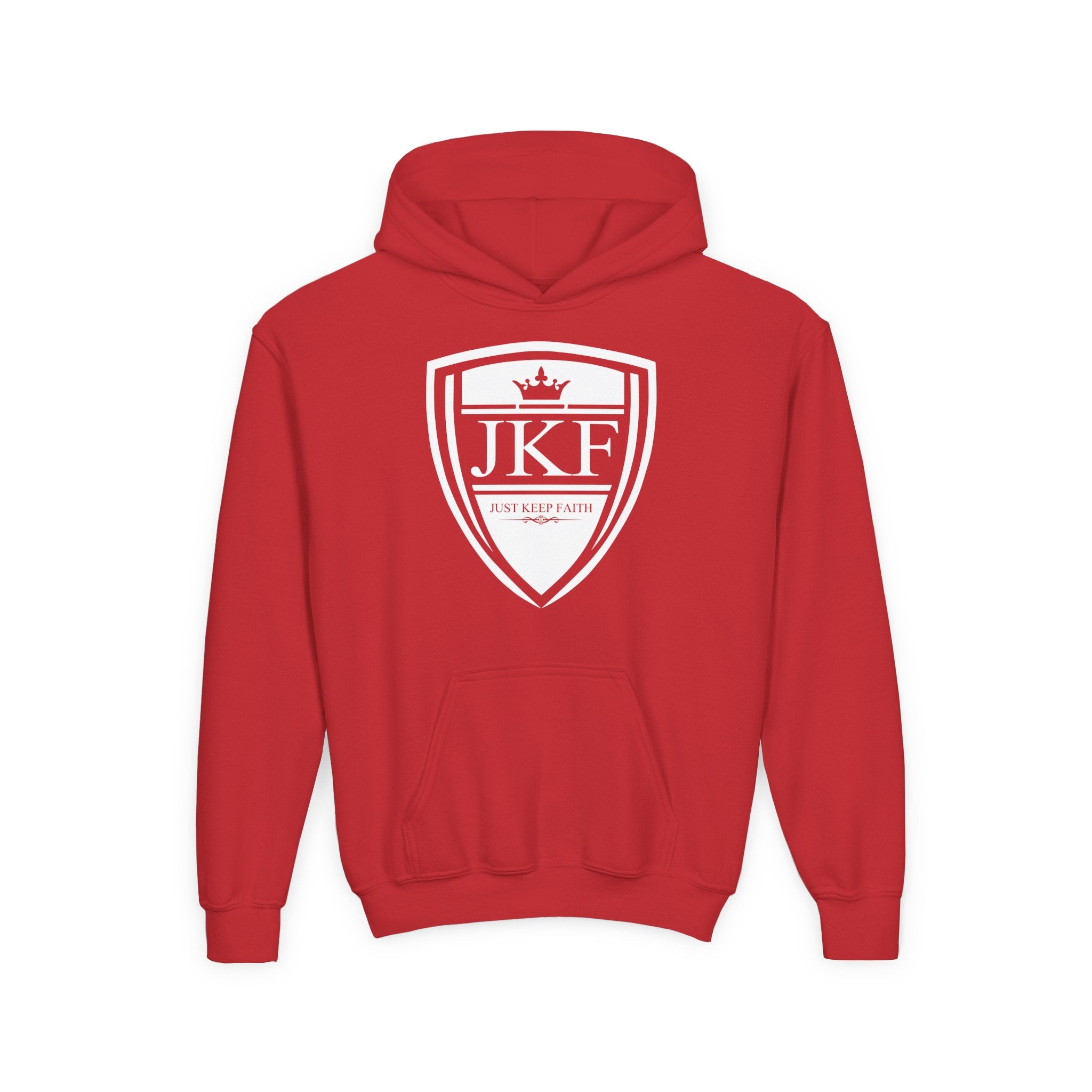 JKF Logo Youth Heavy Blend Hooded Sweatshirt
