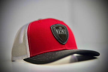 Trucker Hat Red Black & White